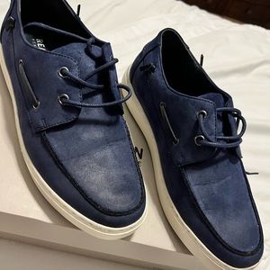 Kenneth Cole Reaction Men's Indy Boat Shoes Manmade Navy